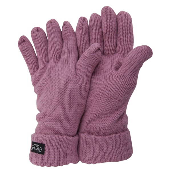 FLOSO Dam/Kvinnors Thinsulate Vinter Stickade Handskar (3M 40g) O Pink One size
