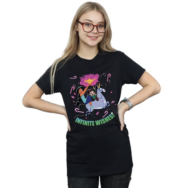 Disney Dam/Dam Wreck It Ralph Jasmine Och Vanellope Bomull Black M
