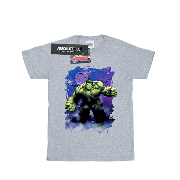 Marvel Herr Hulk Halloween Spökig Skog T-shirt XXL Sports Grå Sports Grey XXL