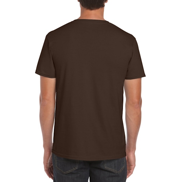 Gildan Herr Soft Style Ringspun T-shirt M Mörk Choklad Dark Chocolate M