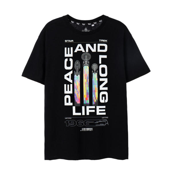 Star Trek Herr Peace And Long Life T-shirt L Svart Black L