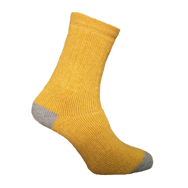Simply Essentials Dam/Damer Alpaca Ullbland Hike H&T Sock Orange/Yellow/Mint 4-7 UK