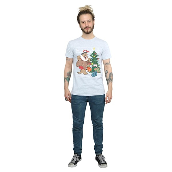The Flintstones Herr Jul Fair Isle T-shirt M Sports Grey Sports Grey M