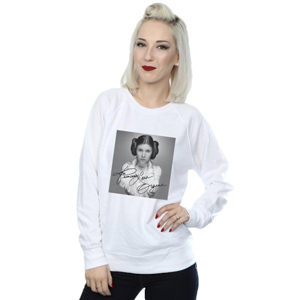 Star Wars Dam/Damer Princess Leia Organa Sweatshirt S Vit White S