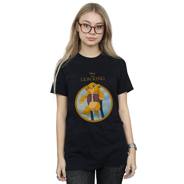 Disney Dam/Damer The Lion King Show Simba Bomull Boyfriend Black XXL