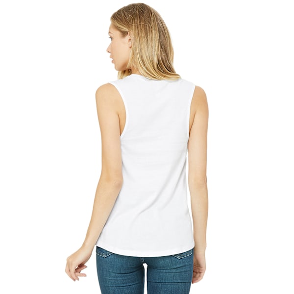 Bella + Canvas Dam/Dam Muscle Jersey Tank Top L Vit White L