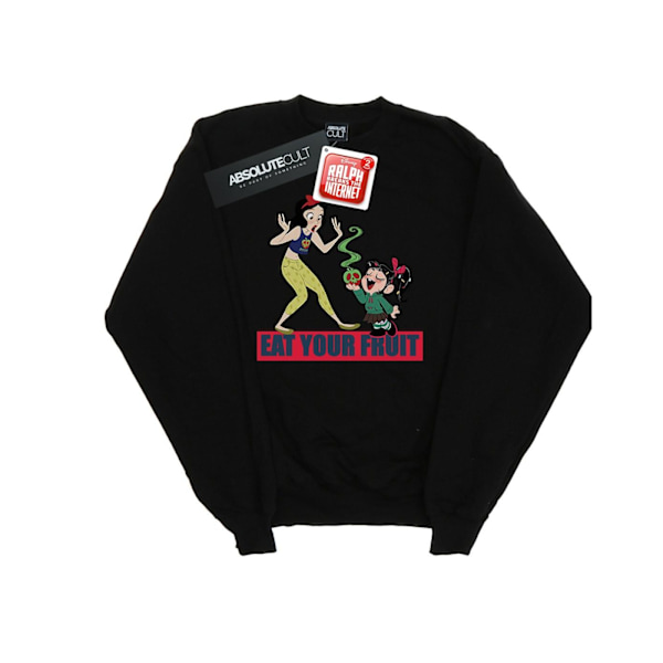 Disney Girls Wreck It Ralph Ät Din Frukt Sweatshirt 9-11 År Black 9-11 Years