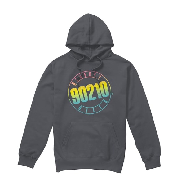90210 Herr Colour Blend Logotyp Hoodie S Kolgrå Charcoal S