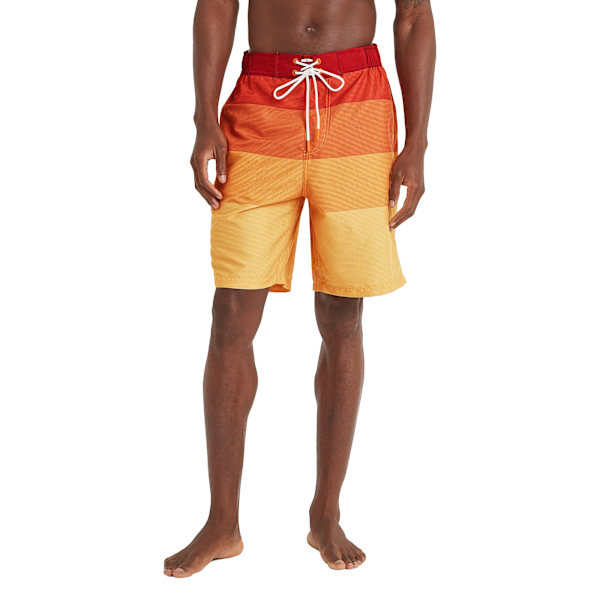 TOG24 Felix badshorts med kontrasterande ränder för män 4XL Tangerine Tangerine 4XL