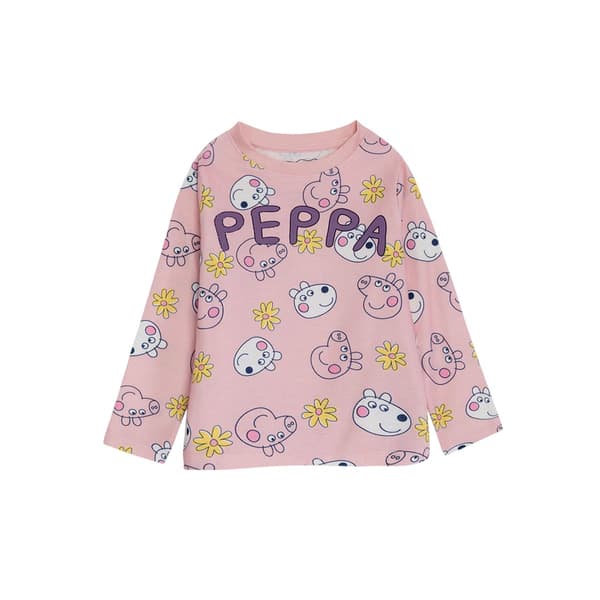 Greta Gris Flickor Karaktär Långärmad Lång Pyjamas Set (Förpackning med Multicoloured 3-4 Years