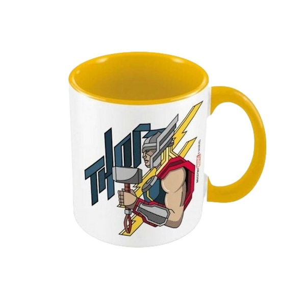 Thor Inner Two Tone Mug One Size Vit/Gul/Röd White/Yellow/Red One Size