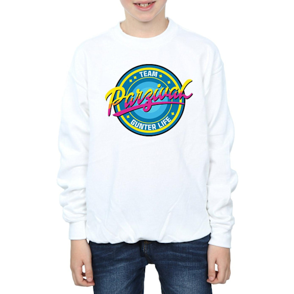 Ready Player One Boys Team Parzival Sweatshirt 7-8 år Vit White 7-8 Years