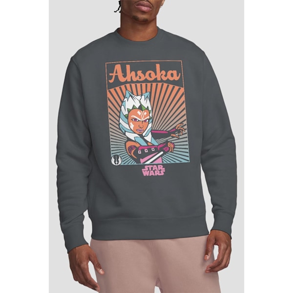 Ahsoka Unisex Vuxen Rays Sweatshirt M Kolgrå Charcoal M