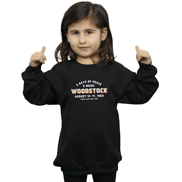 Woodstock Girls Varsity 1969 Sweatshirt 12-13 år Svart Black 12-13 Years