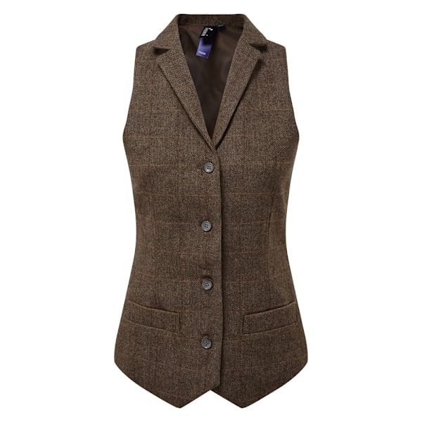 Premier Dam/Dam Herringbone Väst M Brun Check Brown Check M