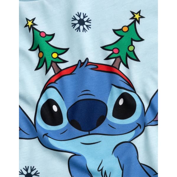 Lilo & Stitch Långärmad Julpyjamas för Barn Blue 8-9 Years