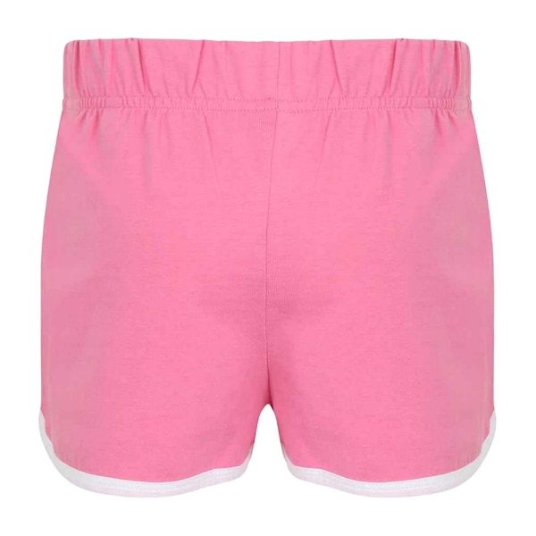 Skinni Minni Barn/Barn Retro Shorts 5-6 År Ljusrosa/ Bright Pink/White 5-6 Years