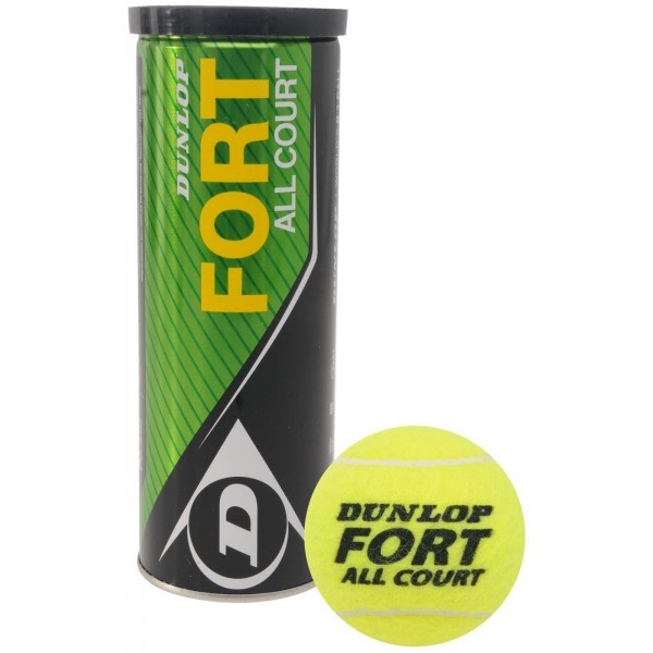 Dunlop Fort All Court tennisbollar (paket med 3) En one size gul Yellow One Size