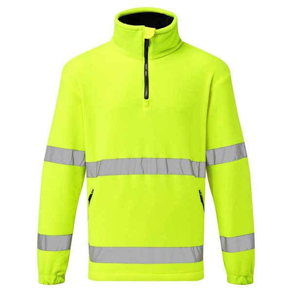 Portwest Unisex Hi-Vis Fleece Tröja med Halv Dragkedja M Gul Yellow M