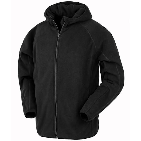 Result Äkta Återvunnen Unisex Vuxen Mikrofleece Jacka XS Svart Black XS