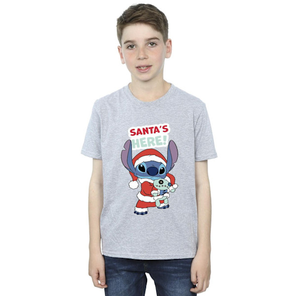 Disney Boys Lilo & Stitch Santa´s Here T-Shirt 3-4 år Sport Sports Grey 3-4 Years