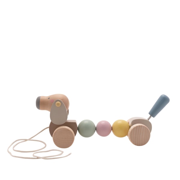 Bambino Trähundleksak att Dra Efter Sig, En Storlek, En Färg One Colour One Size
