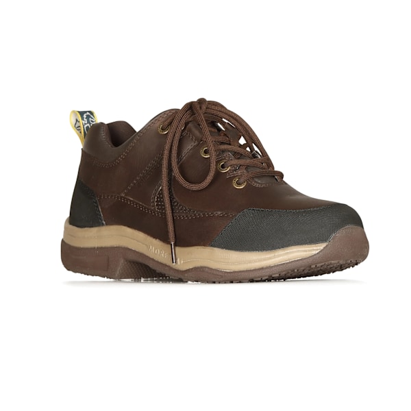 Moretta Dam/Dam Norvara XGRIP Buffalo Läder Sneakers 5 Brown 5 UK