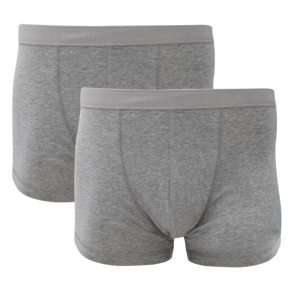 Fruit Of The Loom Classic Shorty bomullsblandade boxerkalsonger för män Light Grey Marl XL