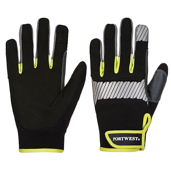 Portwest Unisex Adult PW3 Utility Handskar L Svart/Gul Black/Yellow L