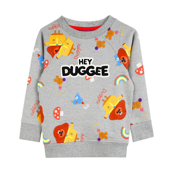 Hey Duggee Boys Squirrel Club Långärmad Sweatshirt 5-6 År Grey/Multicoloured 5-6 Years