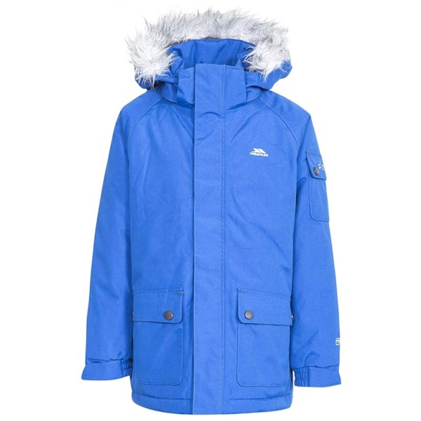 Trespass Holsey Parka Jacka med Huva för Pojkar 7-8 År Blå Blue 7-8 Years