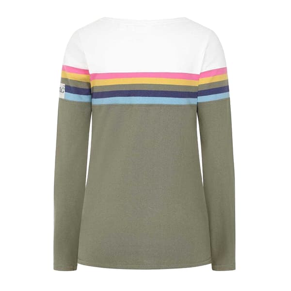 Lazy Jacks Dam/Dam Multi Stripe Breton Topp M Khaki Khaki M