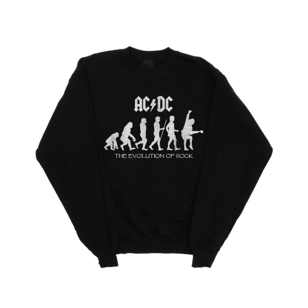ACDC Girls Evolution Of Rock Sweatshirt 5-6 Years Black Black 5-6 Years