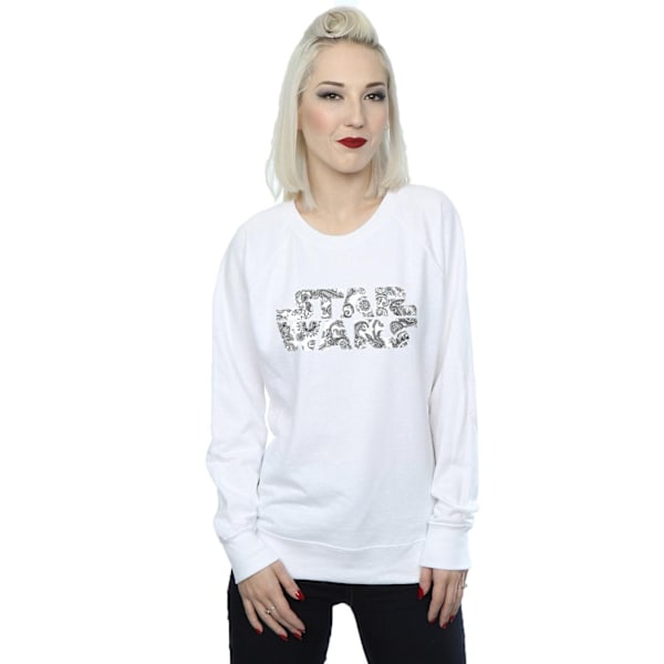 Star Wars Dam/Damer Ornamental Logo Sweatshirt XXL Vit White XXL