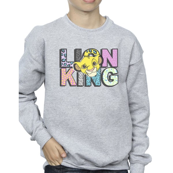 Disney Boys The Lion King Mönster Logo Sweatshirt 5-6 Years Spo Sports Grey 5-6 Years
