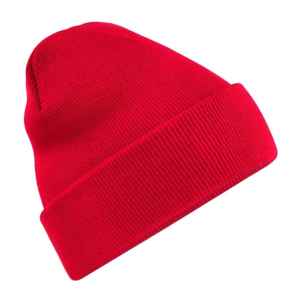 Beechfield Återvunnen Cuffed Beanie En Storlek Klassisk Röd Classic Red One Size
