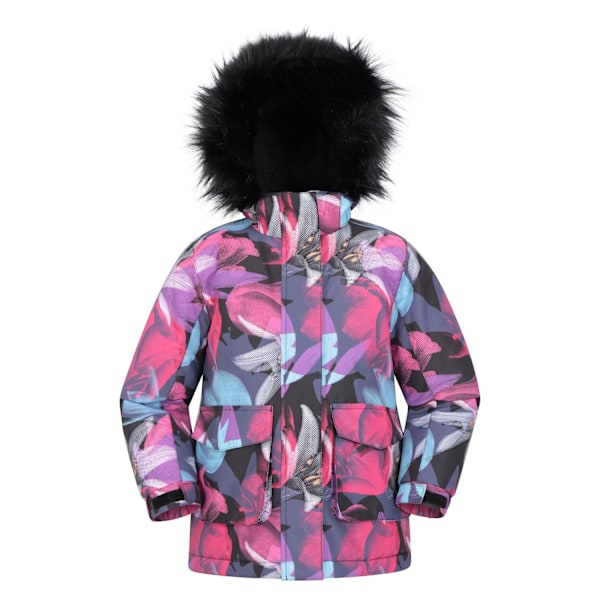 Mountain Warehouse Barnjacka Ranger Floral Vattentät för Barn/Barn 7-8 År Teal Teal 7-8 Years