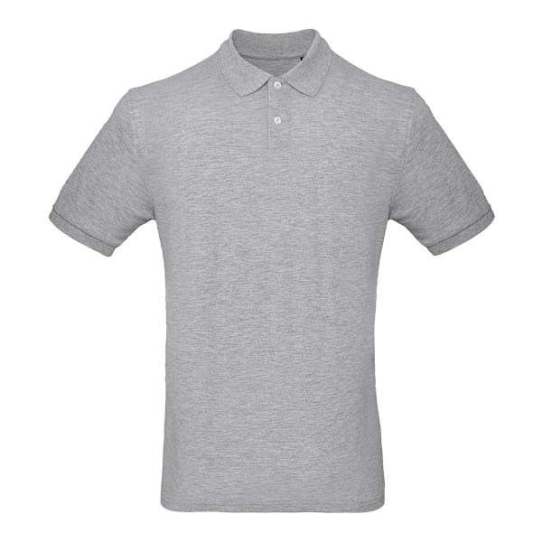 B&C Collection Inspire Polotröja XL Heather Grey för män Heather Grey XL