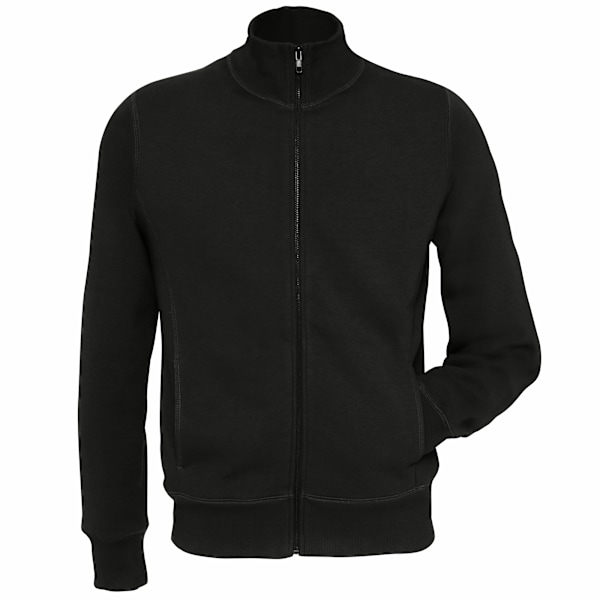 B&C Herr Spider Helblixtlås Fleece Top M Svart Black M