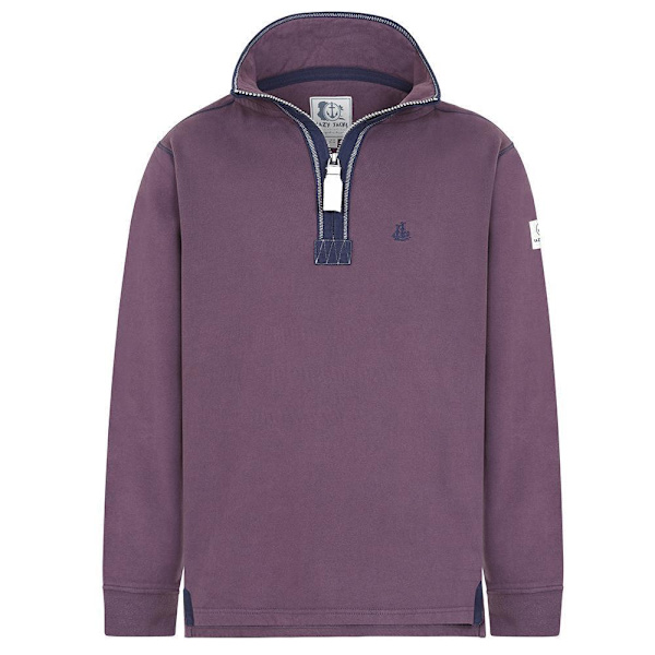 Lazy Jacks Herr Quarter Zip Sweatshirt S Grape Grape S