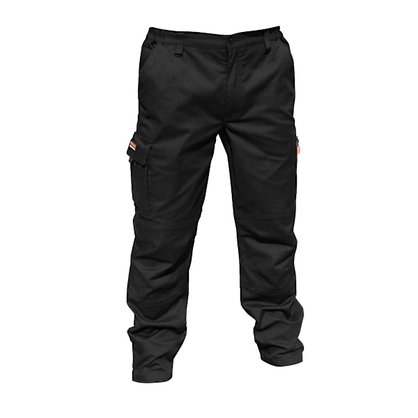 Result Herr Stretch Arbetsbyxor / Byxor (34 tum Lång Längd) Black 46