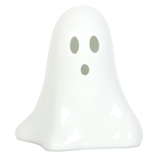 Något Annorlunda Hej Boo Spöke Keramisk Ljus En Storlek Vit White One Size