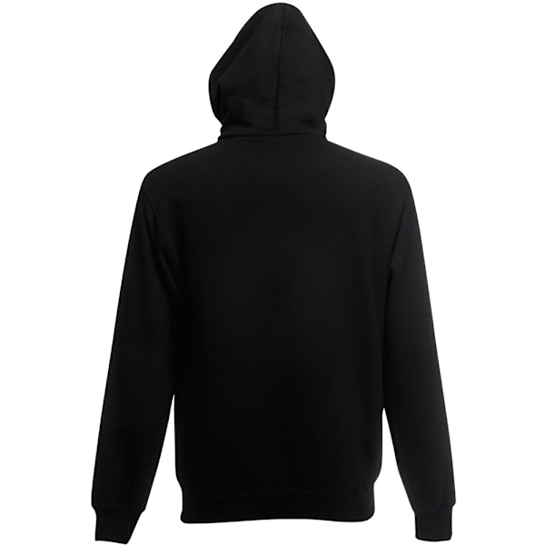 Fruit Of The Loom Herr Zip Through Hooded Sweatshirt / Hoodie S Black S