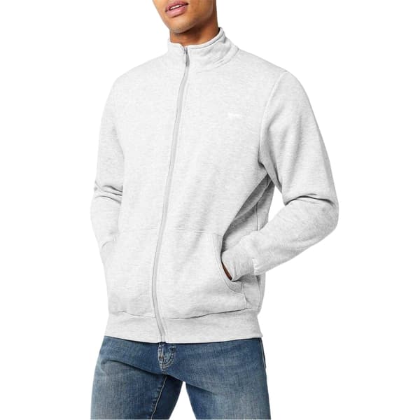 Slazenger Herr Logotyp Polybomull Heldragen Jacka XXL Gråmelerad Grey Marl XXL