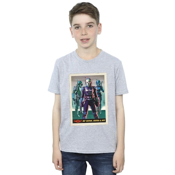 Star Wars Boys The Mandalorian Bo-Katan Koska och Axe T-shirt 5 Sports Grey 5-6 Years