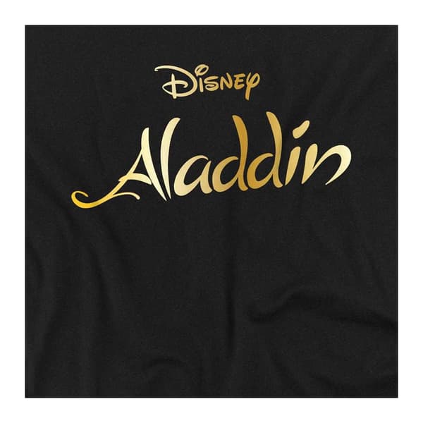 Aladdin Barn/Kids Logotyp Tröja 5-6 År Svart Black 5-6 Years