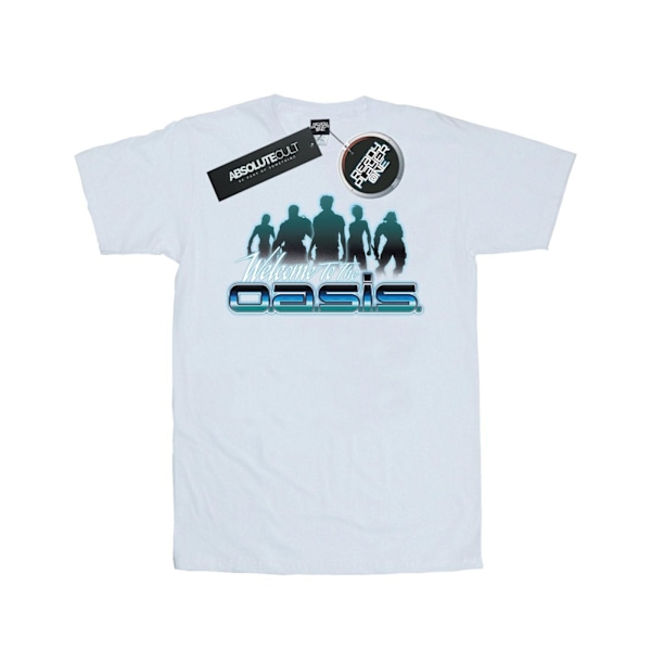 Ready Player One Dam/Damer Välkommen Till Oasis Bomull Pojkvän T-Shirt White 3XL