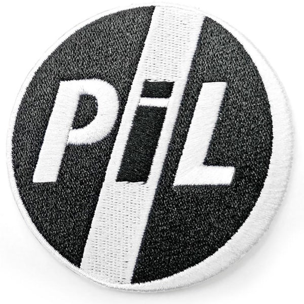 Public Image Ltd Logo Circle Iron On Patch One Size Svart/Vit Black/White One Size