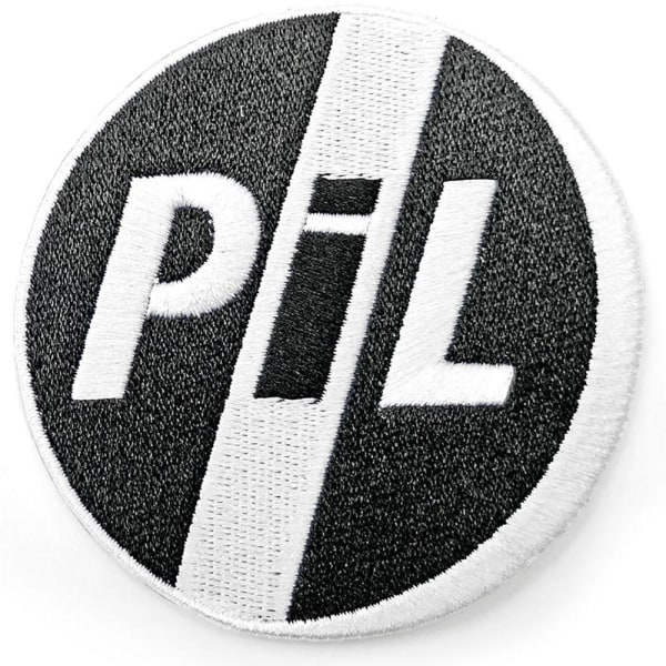 Public Image Ltd Logo Cirkel Strykjärn På Patch En Storlek Svart/Vit Black/White One Size