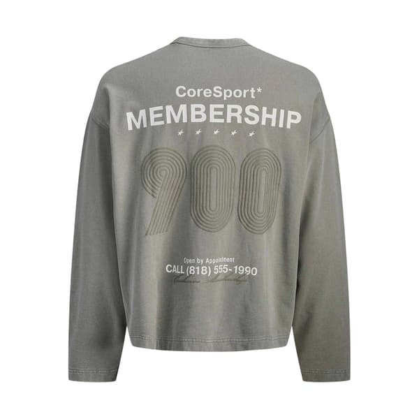 Jack And Jones Herr Athletic Club Ribbad Tröja Med Ryggtryck Shadow S